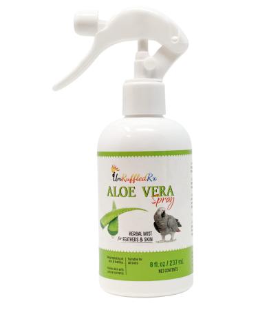 UnRuffledRx Aloe Vera Bird Bath Spray for Daily Care & Skin Health 8 Fl Oz 8 Fl Oz (Pack of 1)