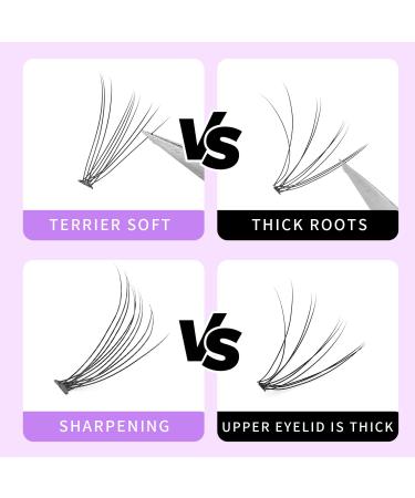 Bodermincer 240 Bundles D Curl 10D 0.1mm Individual Eyelash Extensions - Natural Cluster Lashes (8mm) for International Shipping - Buy Online on GoSupps.com