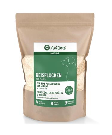 AniForte Rice Flakes for Raw Food 1kg - Barf Supplement for Dogs