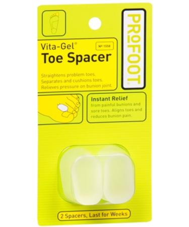 ProFoot Vita-Gel Toe Spacer 2 Each (Pack of 3)
