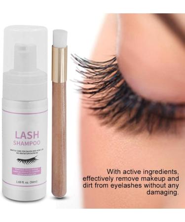 50ml Gentle Eyelash Cleanser & Foam Shampoo for Extensions - Removes Oil & Makeup Residue - Buy Online on GoSupps.com