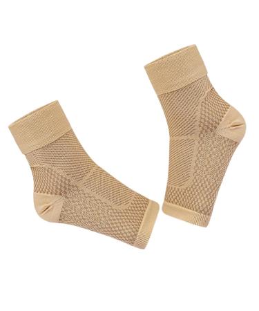 FOMIYES Sleeve Ankle Brace 1 Pair ankle brace for men ankle support for women ankle compression sleeve compression ankle sleeve foot brace ankle compression sock nylon fitness sports 14.5x13.5cm As Shown