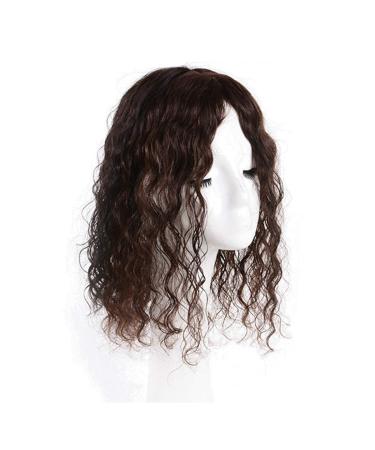 Real Hair Crown Attachment for Thin Hair - Mono-Crown Filler 12.7x14 cm Dark Brown 40.6 cm - Buy Online on GoSupps.com