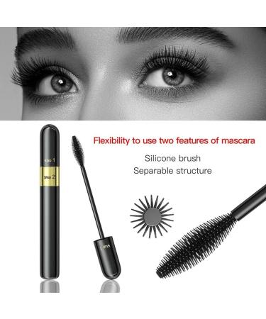  HIROCK 2 in 1 Mascara Waterproof Mascara Long Roller Thick Non Dizzy Double Effect Mascara - Buy Online on GoSupps.com