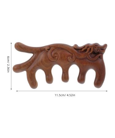 Patkaw Wooden Massage Comb | Broad Tooth Scalp Massager | Retro Decorative Kamm & Gua Sha Tool | Manual Acupuncture Massager for Fatigue Relief | International Shipping Available - Buy Online on GoSupps.com