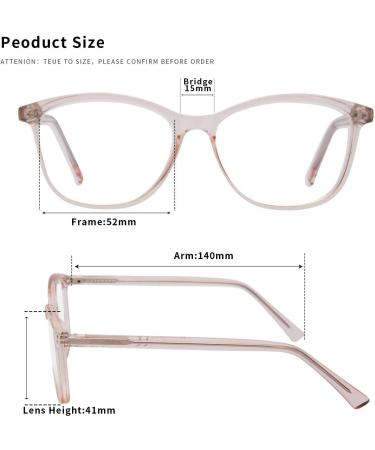 Madison Avenue Blue Light Blocking Glasses Anti Eyestrain UV Glare Blue Light Glasses for Women TV Phone Computer Gaming Eyeglasses (Crystal Brown) - Buy Online on GoSupps.com