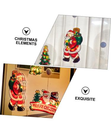 GANAZONO Santa Claus Figurine 1Pc Christmas Santa Claus Suction Cup Lamp Showcase LED Light Festival Supply Santa Claus Lamp - Buy Online on GoSupps.com