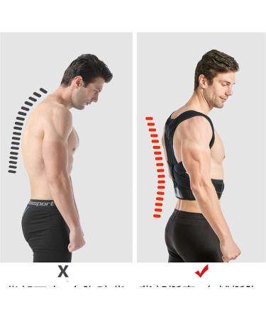 Posture Corrector for Men and Women Spine Back Support Brace with Adjustable Breathable Lumbar Support Belt for Neck Shoulder Pain Relief (Size : XXL) (X) - Buy Online on GoSupps.com