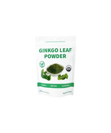 Ch rie Sweet Heart Organic Ginkgo Biloba Leaf Powder Filler Free No GMOs Vegan Friendly (8 Ounce) 8 Ounce (Pack of 1)