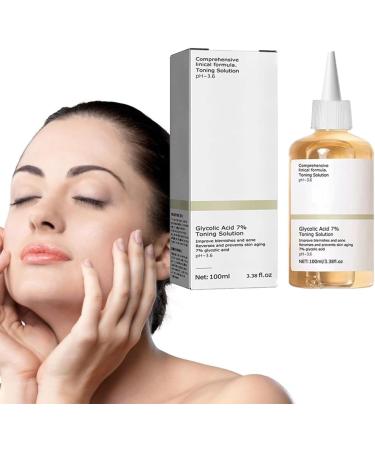 Glycolic Acid Toning Solution Glycolic Sour 7% Toner Glycolic Acid 7% Lotion Acid 7% Toning Resurfacing Solution Aloe Facial Toner Hydrating Face Serum Skincare Hyaluronic Acid Serum 100ML - Buy Online on GoSupps.com