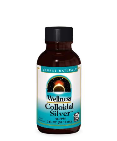 Source Naturals Wellness Colloidal Silver 45 ppm Supports Physical Well Being* - 2 Fluid oz