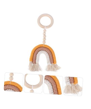 MERRYHAPY Mini Wreath Teether - Infant Molar Soothing Ring for Teething - Bead Garland Teeth Grinding Tool - Wood Household Props - Buy Online on GoSupps.com