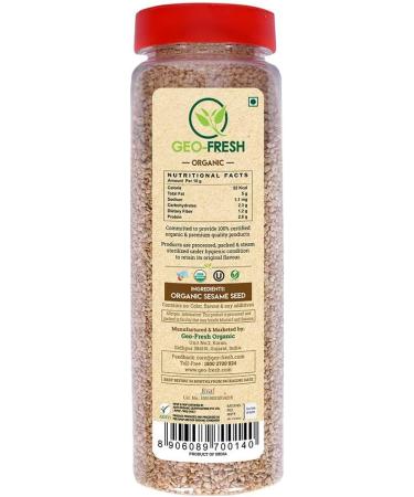 Geo-Fresh Organic Sesame Seeds (500 g) - Buy Online on GoSupps.com