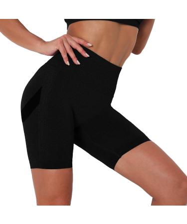 Buy Mesing Women's Scrunch Butt Cycling Shorts Opaque Push-Up Hot Pants for Gym Yoga & Workout - Size M Black - Buy Online on GoSupps.com