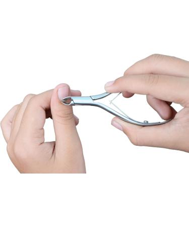 Harry's Supplies Nail Nipper - Cuticle Nipper - Cuticle Trimmer - Cuticle Remover Curved Bend Style Cutting edge 6 mm Straight Sharp Blade Manicure & Pedicure Unisex Japanese Stainless Steel - Buy Online on GoSupps.com
