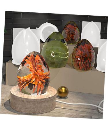 Cabilock 3pcs Egg Night Light Mold Molds for Candles Egg Silicone Molds Desktop One Body Cake Mold - Buy Online on GoSupps.com