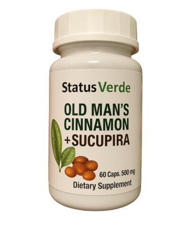 STATUS VERDE Old Man's Cinnamon with Sucupira 500 Mg (60 Capsules) - Blend Herbal Supplement