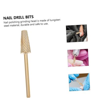 Gatuida Nail Polisher Nails Cuticle Drill Bit Manicure Pedicure Bit Carbide Nail Drill Bit Nail Polishing Heads Self Hair Cutting Band Nail Art Nail Bits Manicure Grinding Head Plastic - Buy Online on GoSupps.com