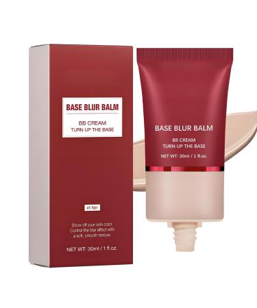 SONGVISON Blur Balm Base: Lightweight matte BB cream with buildable full coverage for instant radiance and flawless makeup hypoallergenic oil-free formula long-lasting all-day wear