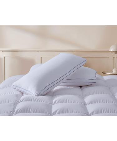 Buy Amolavet 40x80 Hotel Pillows - Down Alternative Soft Support Cushions - Allergy-Friendly Sleep Pillows - Set of 2 for All Sleeping Positions - Buy Online on GoSupps.com