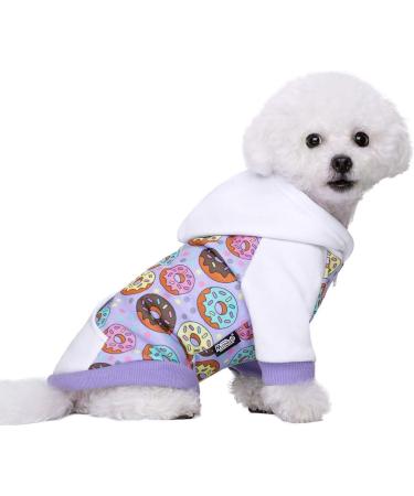 Miaododo XXL Violet Dog Hooded Sweater - Warm Chihuahua Clothing for Small & Medium Pets Stylish & Cozy Design - Buy Online on GoSupps.com