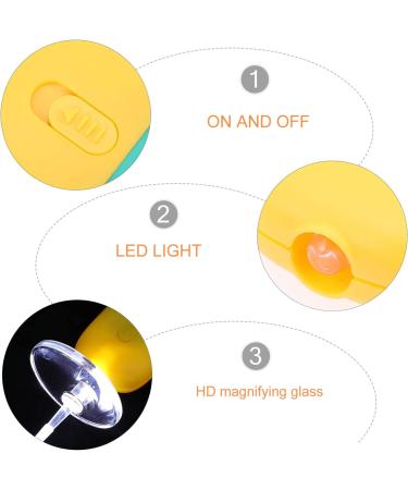 FOMIYES LED Ear Wax Removal Tool with Light | Ear Pick & Earwax Cleaner Set for Toddlers | Orange Earbuds Included - Buy Online on GoSupps.com