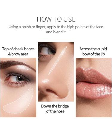 irene inevent Highlighter Glow Eye Shadow Powder Glitter Make Up Brighten Body Illuminator Cosmetics Gifts for Professional Type 1 1 count (Pack of 1) - Buy Online on GoSupps.com