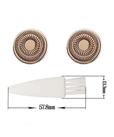 Flawless Face Hair Remover Replacement Heads - 4 Pack Gen 2 Rosy Gold for Lips Chin Cheeks & Sideburns - International Shipping Available - Buy Online on GoSupps.com