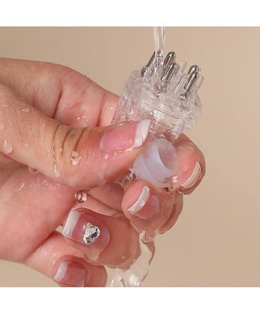 Hair Oil Applicator Bottle Brush | Mini-Head Liquid Brush for Essential Oil Treatment | Scalp Massage Hair Comb for Growth | White - Buy Online on GoSupps.com