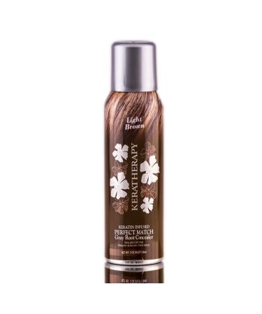 Diora Keratherapy Keratin Infused Perfect Match Root Concealer - Light Brown - 3 oz