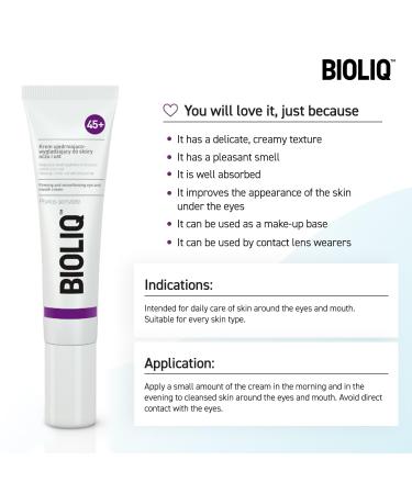 45+ Firming Eye & Mouth Cream | Anti-Aging Reduces Wrinkles & Dark Circles | Cherry Blossom & Hesperidin - 15ml - Buy Online on GoSupps.com
