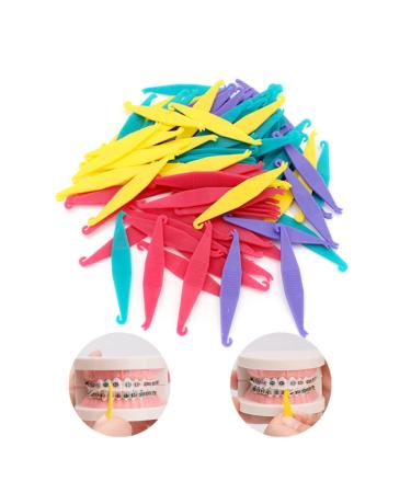 Iercza Orthodontic Elastic Disposable Toothpings - 12 Pack Braces Tools for Material Placement & Removal | Elastic Cable & Hook Solutions - Buy Online on GoSupps.com