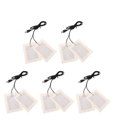 Cyrank 5 pieces of electrical fabric heating DC 5 V USB electric heating pillows heating element light heating mat for clothing seat pet warmer