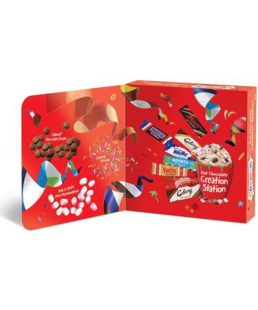 Limited Edition Celebrations Hot Chocolate Creation Station: 8 Sachets, 3 Toppings for Customized Hot Chocolate Experience | Gift Set | Pack of 1 - Buy Online on GoSupps.com