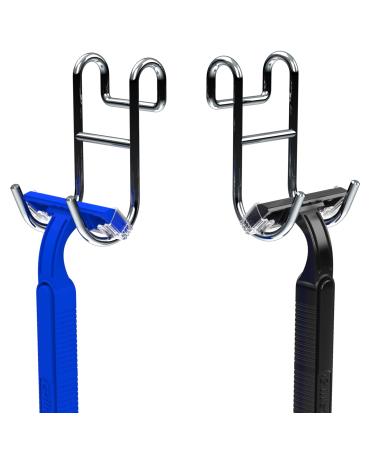 Starich Shower Caddy Hooks Razor Hooks for Shower Razor Hanger for Shower Shower Caddy with Hooks Shower Hooks for Luffa Razor Holder 2 Open Silver 1