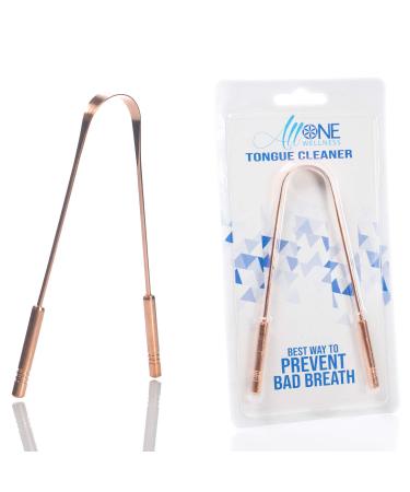Tongue Cleaner By AllOne Wellness Pure Copper Tongue Scraper/w Handle