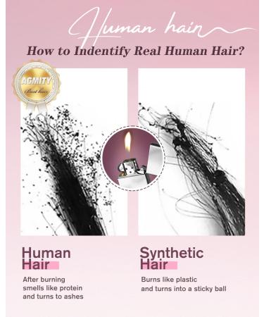 Buy AGMITY Clip-In Hair Extensions 55cm 120g - Real Human Hair Seamless & Invisible #1B Natural Black - 7 Pieces for Effortless Volume & Length - Buy Online on GoSupps.com