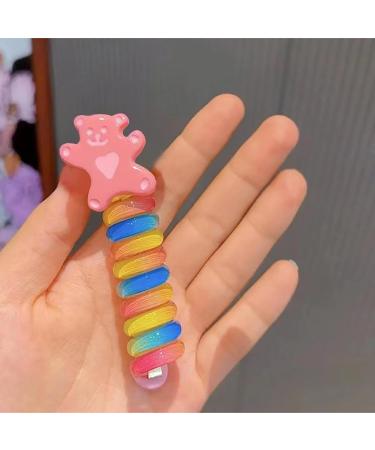 Dorugage Colorful Phone Cord Hair Ties - Colorful Braided phone Wire Hair Ties Comfortable Phone Cord Wear-Resistant Ponytail Holder Hair Ties for Kids 3-6 - Buy Online on GoSupps.com