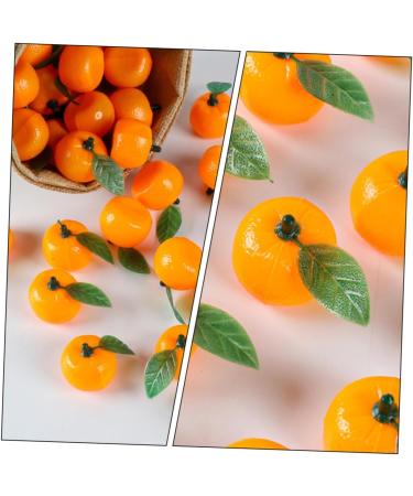 Alipis 50pcs orange cupboard desktop toys plastic teaching aids decorations Model Toy accessories mini Scene Photography Props decorate window False Orange Decor fake fruit - Buy Online on GoSupps.com