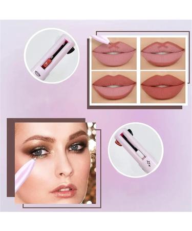 ERMOPATRY 4-In-1-Make-Up-Stift Four-Color High-Gloss Lip Liner Eyeliner And Eyebrow Pencil Multi-Functional Makeup Pen Portable Makeup Pen Girls Makeup Gift (1 pcs) - Buy Online on GoSupps.com