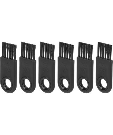 Horoper 6-Part Cleaning Brush Set for Men's Electric Razors | Hair Remover & Shaving Brush Replacements | Durable Nylon Cleaner | Black - Buy Online on GoSupps.com
