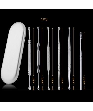 SEASD 6 Pcs Stainless Steel Ear Cleaning Kit - Safe for Adults and Kids - Buy Online on GoSupps.com