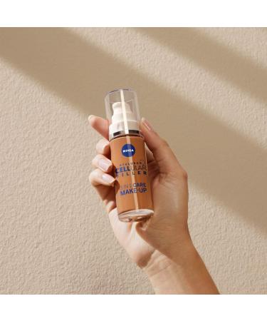 NIVEA Hyaluron Cellular Filler - 3-in-1 Foundation - Hydrating Foundation with Hyaluronic Acid - For a More Even Complexion - 30ml - Buy Online on GoSupps.com