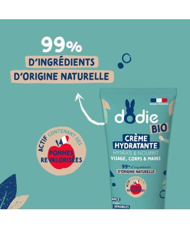 DODIE Organic Moisturizing Cream for Face Body and Hands from Birth 75 ml - Buy Online on GoSupps.com