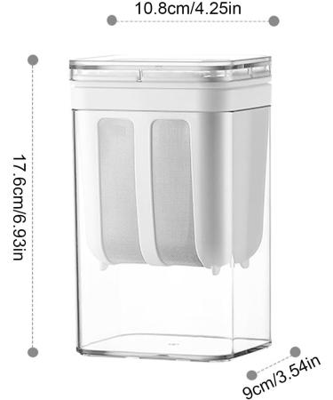 Tewzafiya Fine filter strainer yogurt strainer with lid 1100 ml reusable yogurt whey separator homemade Greek yogurt strainer for making thick Greek yogurt soybean milk - Buy Online on GoSupps.com
