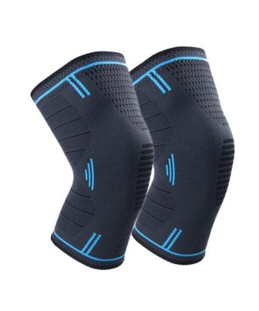Knee Brace - Nylon Knit Knee Support & Pads for Running & Basketball | Size M - Comfort & Protection - Buy Online on GoSupps.com
