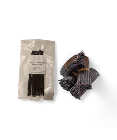 10 Gousses de Vanille Entieres en 17/19 cm - Vanille Bourbon Naturelle Premium - Arome Intense pour Patisserie et desserts