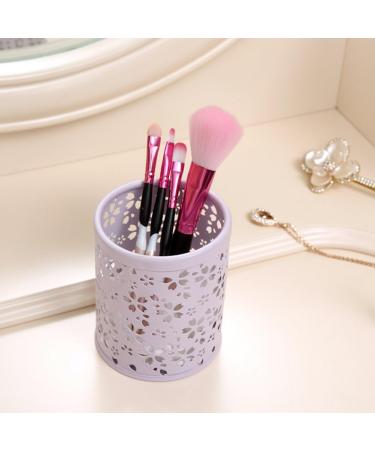 Demarkt Metal Makeup Brush Keeper & Organizer - Purple Makeup Brush Container & Storage Bucket - Buy Online on GoSupps.com