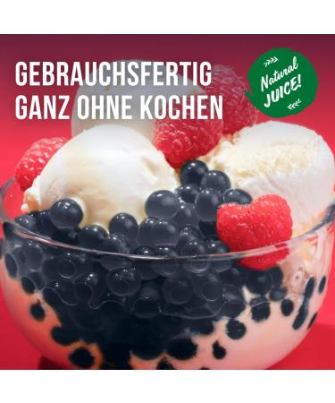 Inspire Food Blueberry Bubble Tea Pearls | Vegan & Gluten-Free Popping Boba 100g Natural Fruit Beads for Delicious Bubble Tea - Buy Online on GoSupps.com