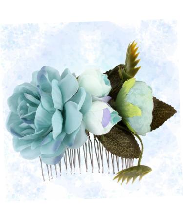 Didiseaon Wedding Floral Crown Bridal Hair Accessories for Wedding Floral Hair Comb Bride Flower Wreath Hair Comb Artificial Flower Hair Clip Hair Pin Headgear Vintage - Buy Online on GoSupps.com